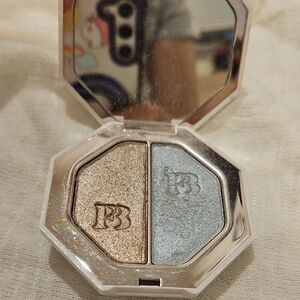 Fenty Beauty Shimmering Gold and Cool Blue Eyeshadow